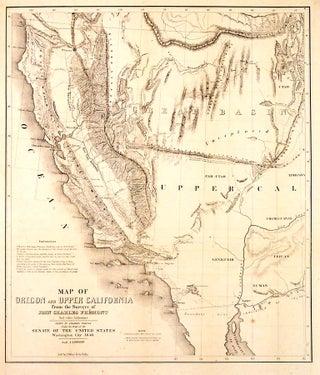 Item #26306 Map of Oregon and Upper California from the Surveys of John Charles Fremont and other...