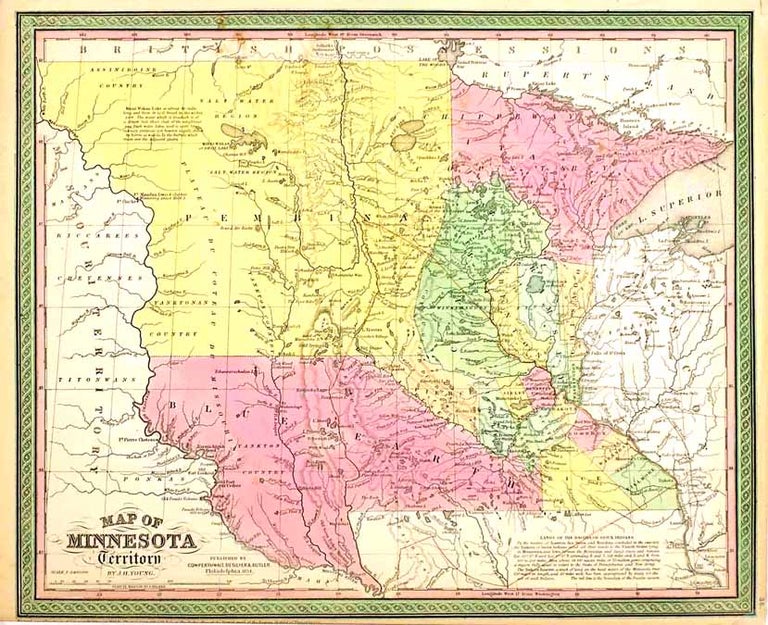 Item #26538 Map of Minnesota Territory. Cowperthwait.